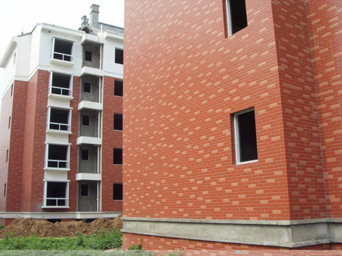 三色磚外墻磚工程效果圖